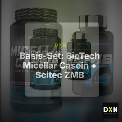 Basis-Set: BioTech Micellar Casein + Scitec ZMB – Clean Showcase Plus