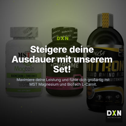 Ausdauer-Set: MST Magnesium + BioTech L-Carnit + BioTech Liquid – Clean Showcase Plus