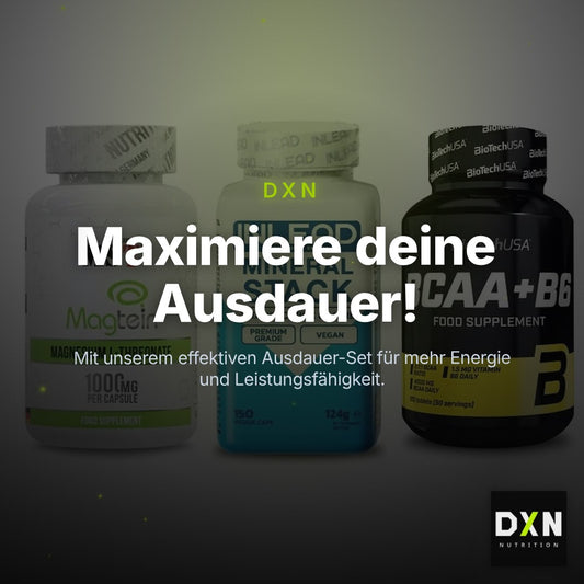 Ausdauer-Set: MST Magnesium + INLEAD Mineral + BioTech BCAA+B6 – Clean Showcase Plus