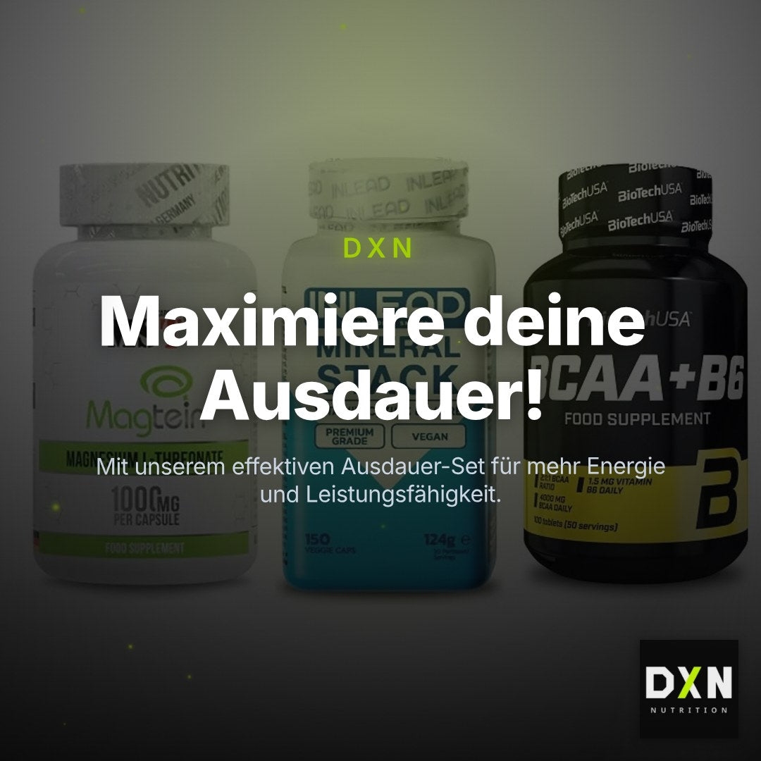 Ausdauer-Set: MST Magnesium + INLEAD Mineral + BioTech BCAA+B6 – Clean Showcase Plus