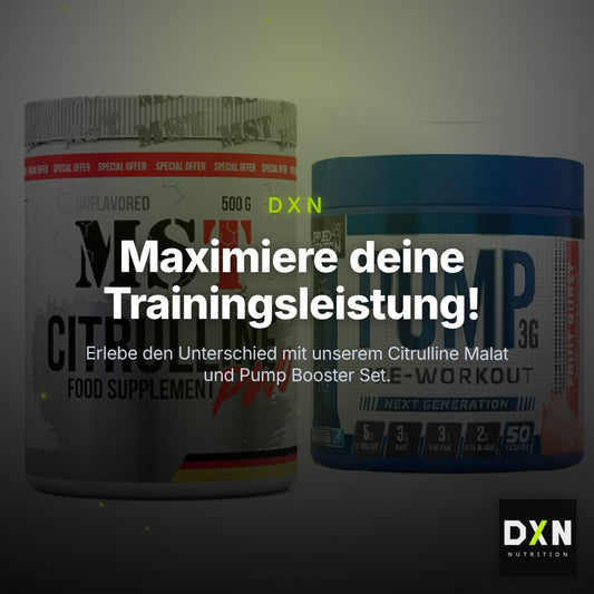 Pump-Set: MST Citrulline Malat 500g + Applied Nutrition Pump 3G 375g – Clean Showcase Plus