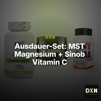 Ausdauer-Set: MST Magnesium + Sinob Vitamin C + MST BCAA 1000 – Clean Showcase Plus