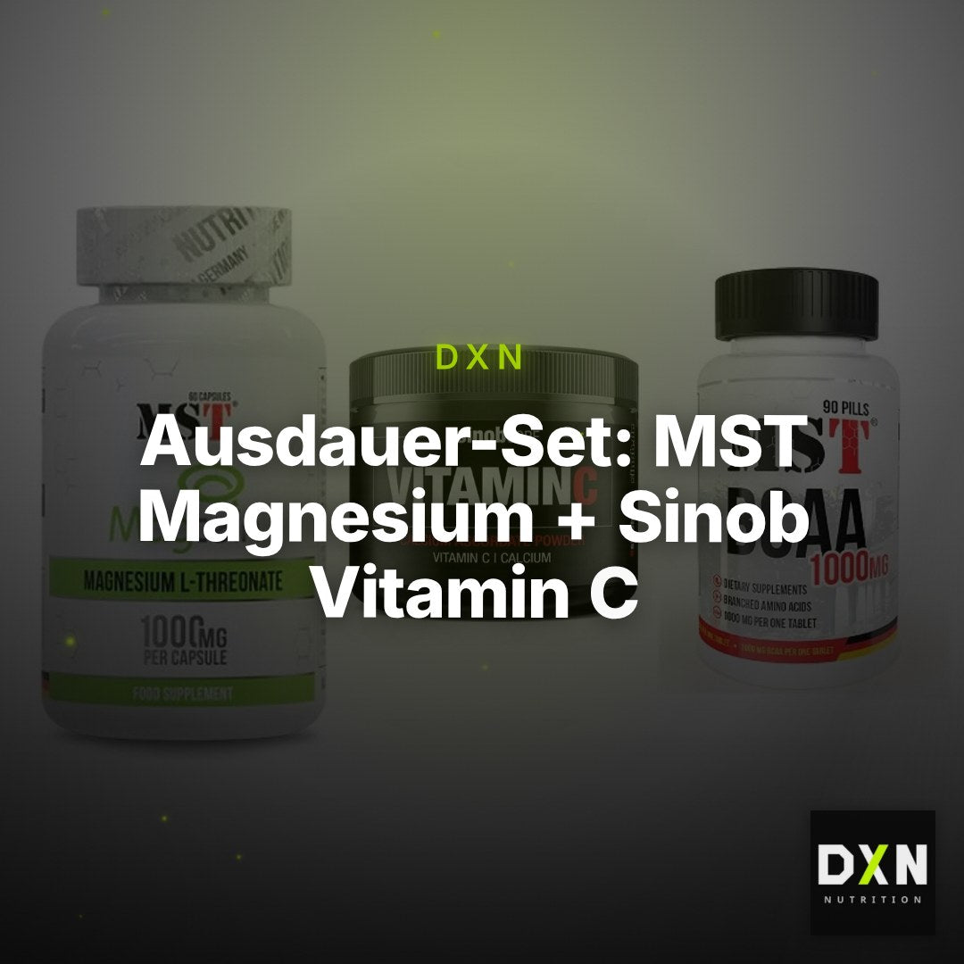 Ausdauer-Set: MST Magnesium + Sinob Vitamin C + MST BCAA 1000 – Clean Showcase Plus