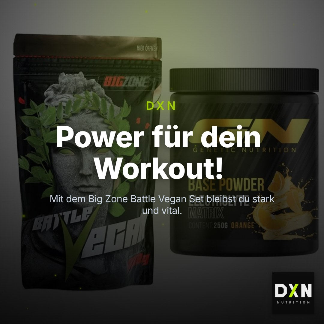 Basis-Set: Big Zone Battle Vegan + GN Base Powder – Clean Showcase Plus