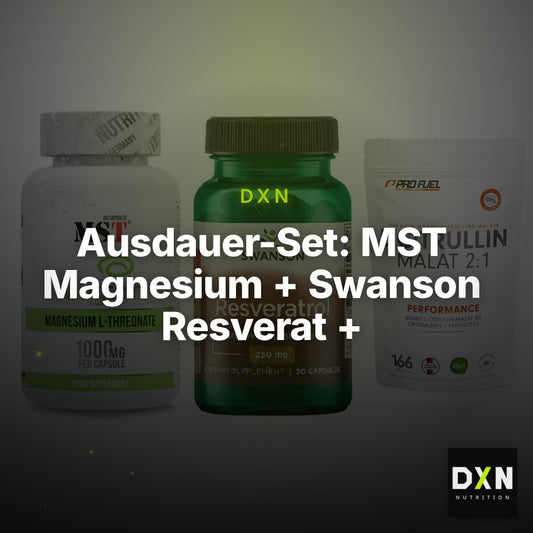Ausdauer-Set: MST Magnesium + Swanson Resverat + ProFuel L-Citrul – Clean Showcase Plus