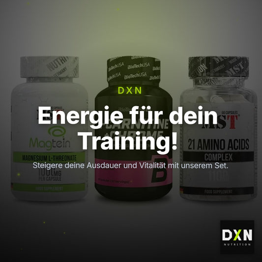Ausdauer-Set: MST Magnesium + BioTech L-Carnit + MST 21 Amino – Clean Showcase Plus
