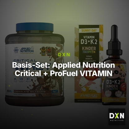 Basis-Set: Applied Nutrition Critical + ProFuel VITAMIN D3 + K2 – Clean Showcase Plus