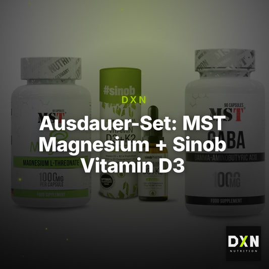 Ausdauer-Set: MST Magnesium + Sinob Vitamin D3 + MST GABA 1000mg – Clean Showcase Plus