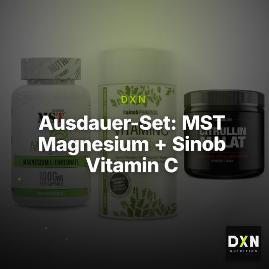 Ausdauer-Set: MST Magnesium + Sinob Vitamin C + Sinob Core – Clean Showcase Plus