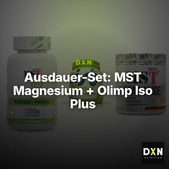 Ausdauer-Set: MST Magnesium + Olimp Iso Plus + MST BCAA Huge – Clean Showcase Plus