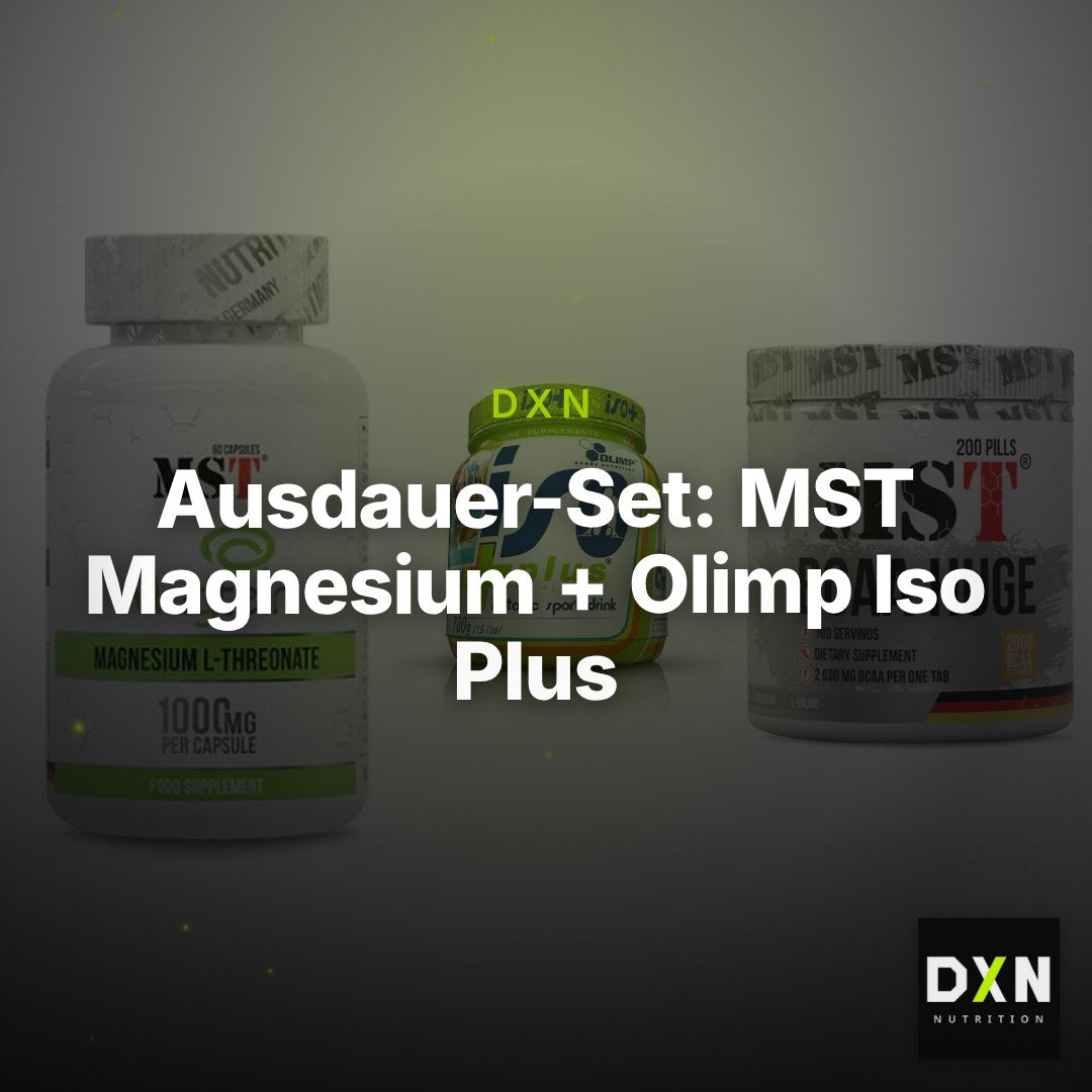 Ausdauer-Set: MST Magnesium + Olimp Iso Plus + MST BCAA Huge – Clean Showcase Plus