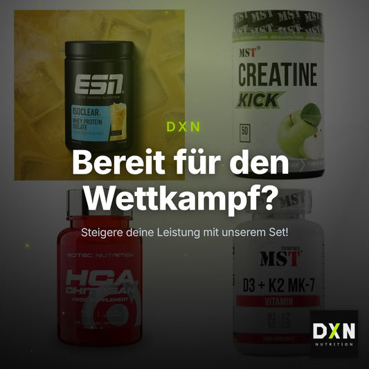 Wettkampfvorbereitung: ESN ISOCLEAR + MST Creatine + 2 weitere – Clean Showcase Plus