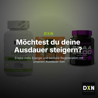 Ausdauer-Set: MST Magnesium + ESN Zinc + Scitec BCAA 6400 – Clean Showcase Plus