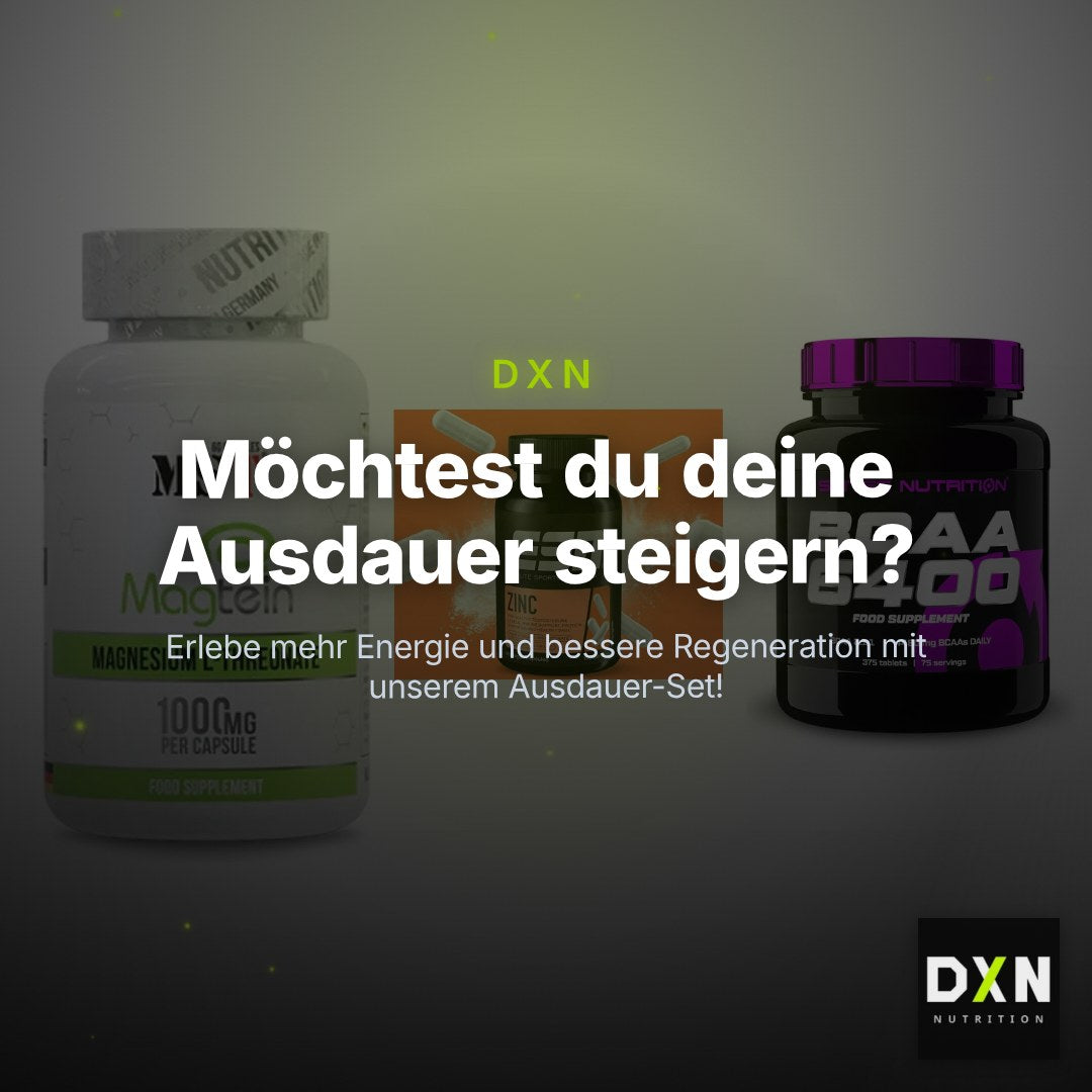 Ausdauer-Set: MST Magnesium + ESN Zinc + Scitec BCAA 6400 – Clean Showcase Plus
