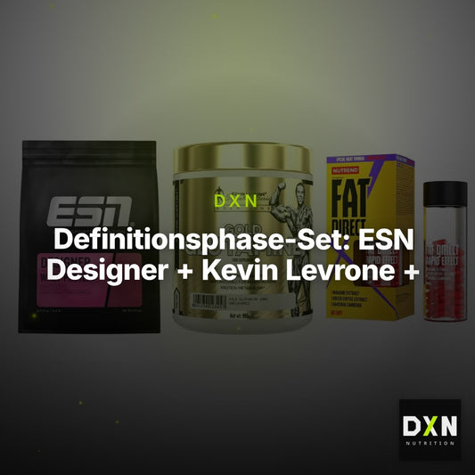 Definitionsphase-Set: ESN Designer + Kevin Levrone + Nutrend Fat – Clean Showcase Plus