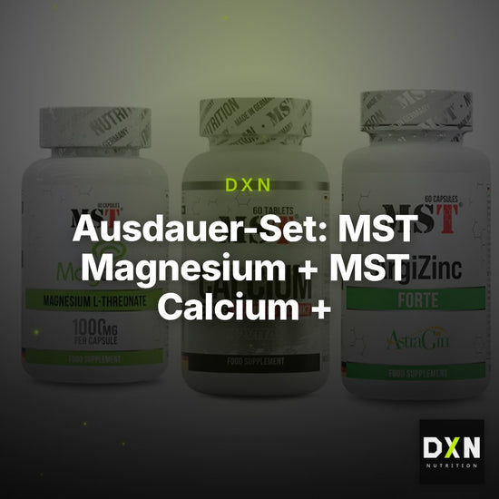 Ausdauer-Set: MST Magnesium + MST Calcium + MST ArgiZinc – Clean Showcase Plus