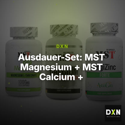 Ausdauer-Set: MST Magnesium + MST Calcium + MST ArgiZinc – Clean Showcase Plus