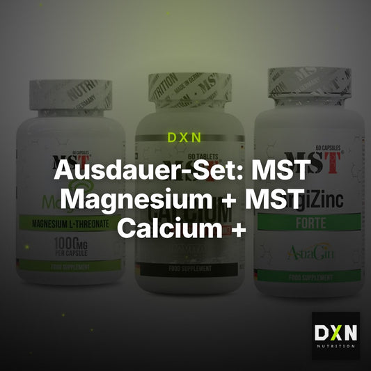 Ausdauer-Set: MST Magnesium + MST Calcium + MST ArgiZinc – Clean Showcase Plus