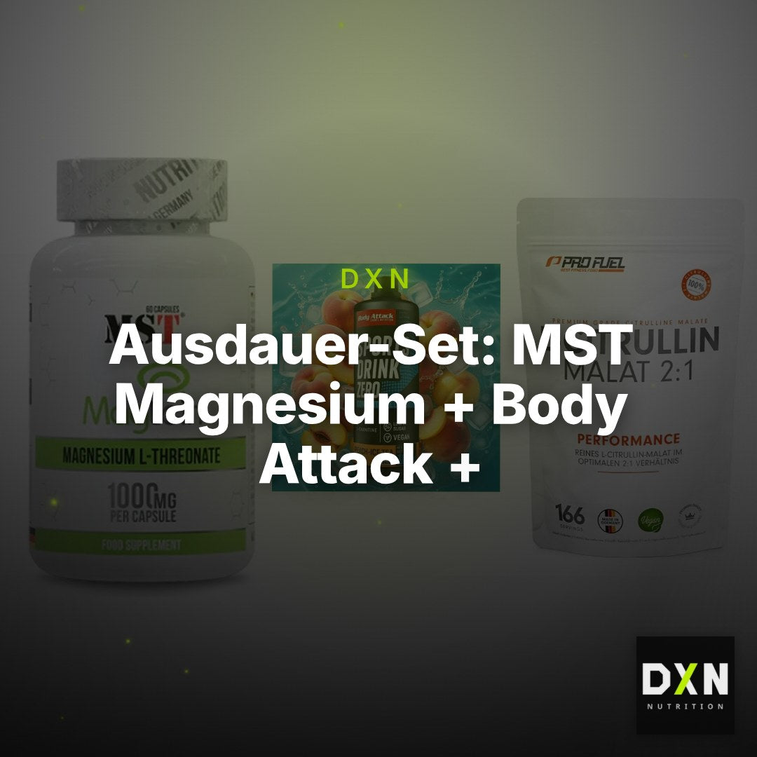 Ausdauer-Set: MST Magnesium + Body Attack + ProFuel L-Citrul – Clean Showcase Plus