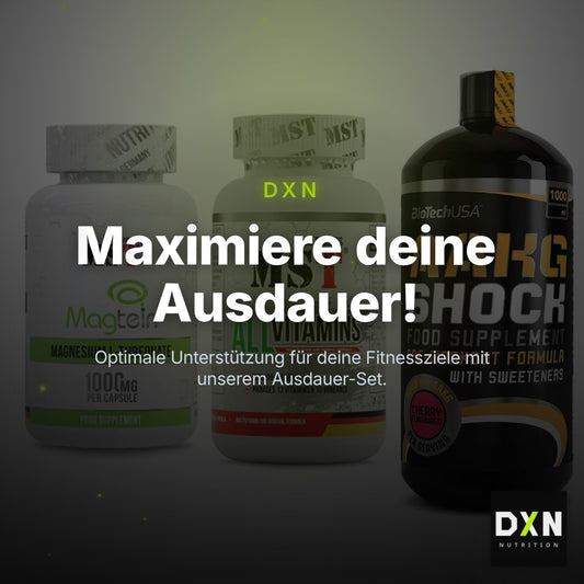 Ausdauer-Set: MST Magnesium + MST All Vitamins + BioTech AAKG – Clean Showcase Plus