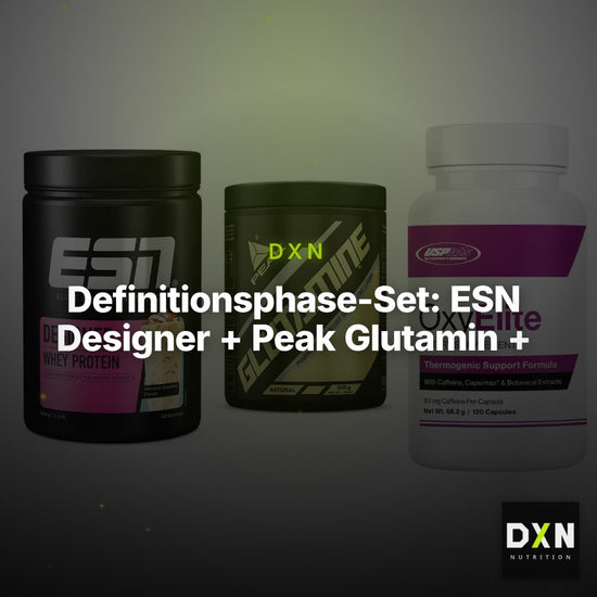 Definitionsphase-Set: ESN Designer + Peak Glutamin + USP Labs – Clean Showcase Plus