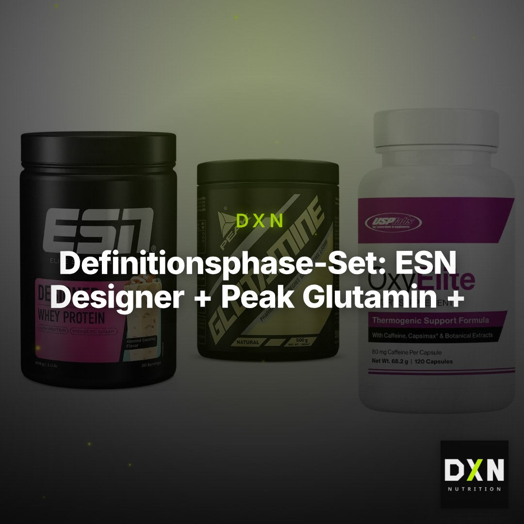 Definitionsphase-Set: ESN Designer + Peak Glutamin + USP Labs – Clean Showcase Plus
