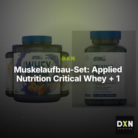 Muskelaufbau-Set: Applied Nutrition Critical Whey + 1 weitere – Clean Showcase Plus