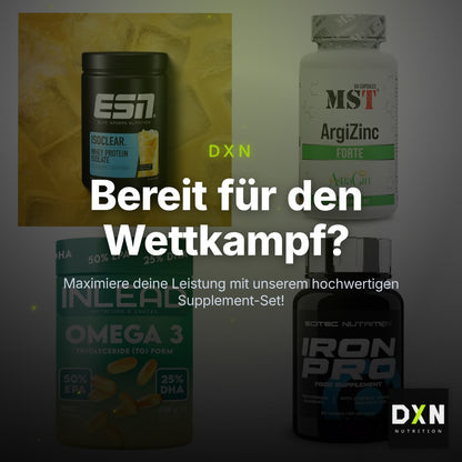 Wettkampfvorbereitung: ESN ISOCLEAR + MST ArgiZinc + 2 weitere – Clean Showcase Plus