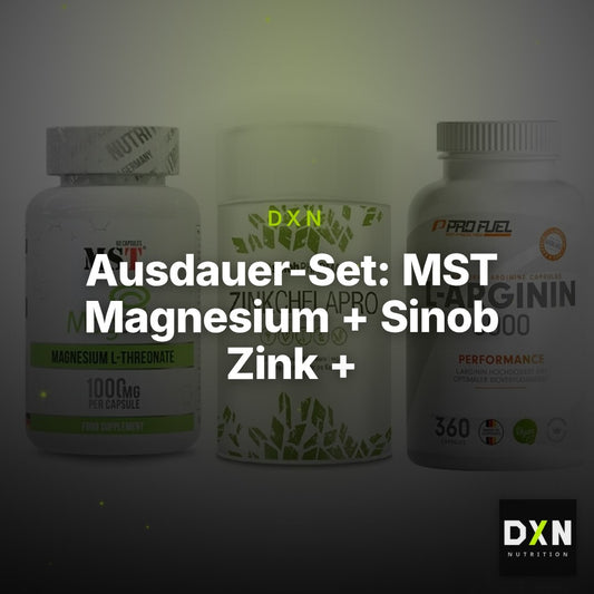 Ausdauer-Set: MST Magnesium + Sinob Zink + ProFuel L-Argini – Clean Showcase Plus