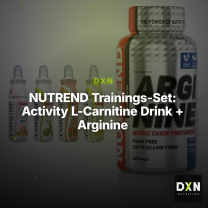 NUTREND Trainings-Set: Activity L-Carnitine Drink + Arginine – Clean Showcase Plus