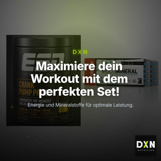 Trainings-Set: ESN Crank Pump Pro 2.0 + Nutrend Multimineral – Clean Showcase Plus