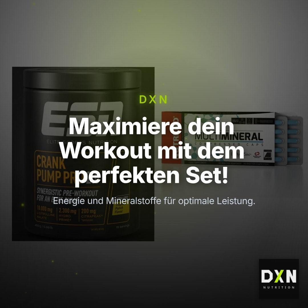 Trainings-Set: ESN Crank Pump Pro 2.0 + Nutrend Multimineral – Clean Showcase Plus
