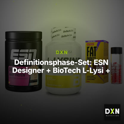 Definitionsphase-Set: ESN Designer + BioTech L-Lysi + Nutrend Fat – Clean Showcase Plus