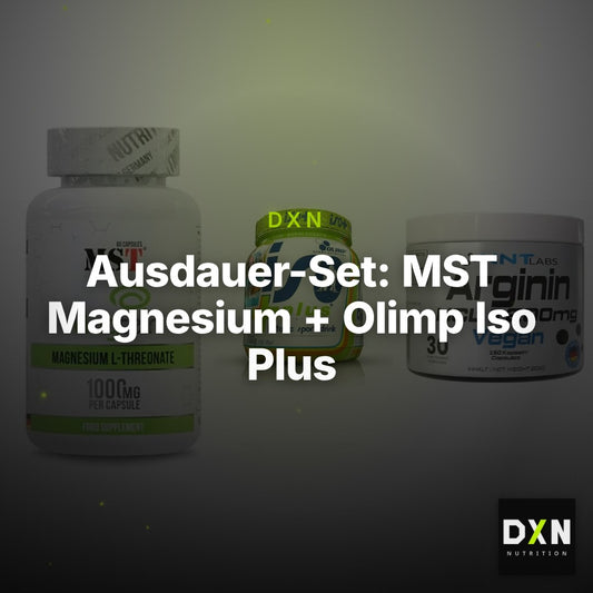 Ausdauer-Set: MST Magnesium + Olimp Iso Plus + NNT Arginin HCL – Clean Showcase Plus