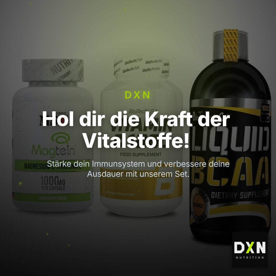 Ausdauer-Set: MST Magnesium + BioTech Vitamin + BioTech Liquid – Clean Showcase Plus
