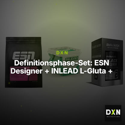 Definitionsphase-Set: ESN Designer + INLEAD L-Gluta + BioTech Black – Clean Showcase Plus