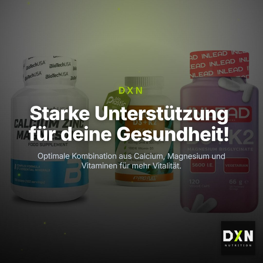 Calcium, Vitamin D & Magnesium: BioTech Calcium Zinc + 2 weitere – Clean Showcase Plus