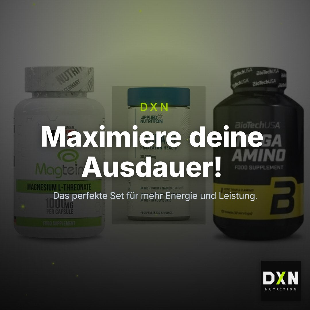 Ausdauer-Set: MST Magnesium + Applied Nutritio + BioTech Mega – Clean Showcase Plus