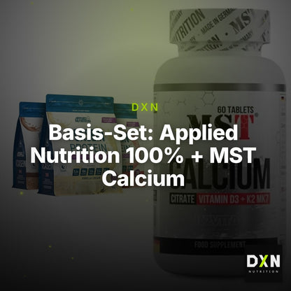 Basis-Set: Applied Nutrition 100% + MST Calcium Citrate D3 – Clean Showcase Plus