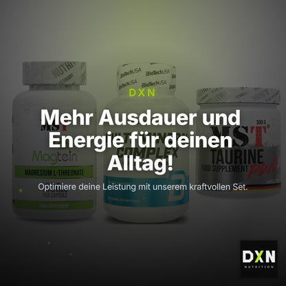 Ausdauer-Set: MST Magnesium + BioTech Multi + MST Taurine – Clean Showcase Plus