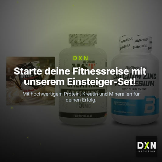 Einsteiger-Set: Sinob Honest + MST Creatine HCL + BioTech Calcium – Clean Showcase Plus