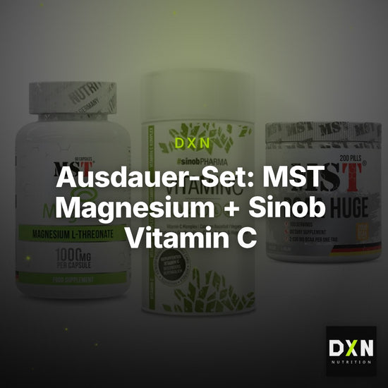 Ausdauer-Set: MST Magnesium + Sinob Vitamin C + MST BCAA Huge – Clean Showcase Plus