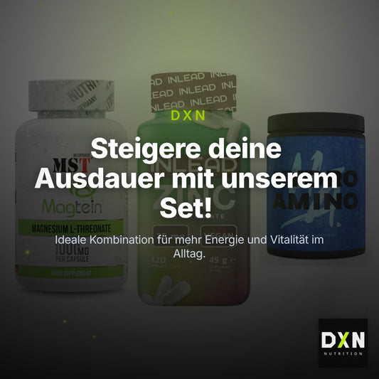 Ausdauer-Set: MST Magnesium + INLEAD Zink + Nanosupps Hydro – Clean Showcase Plus
