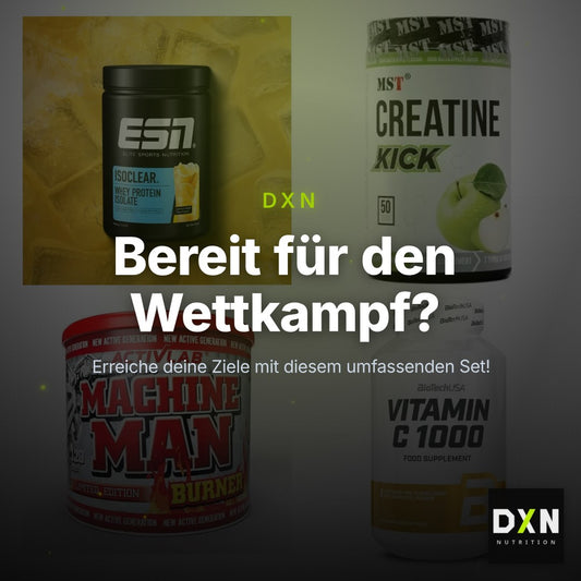 Wettkampfvorbereitung: ESN ISOCLEAR + MST Creatine + 2 weitere – Clean Showcase Plus