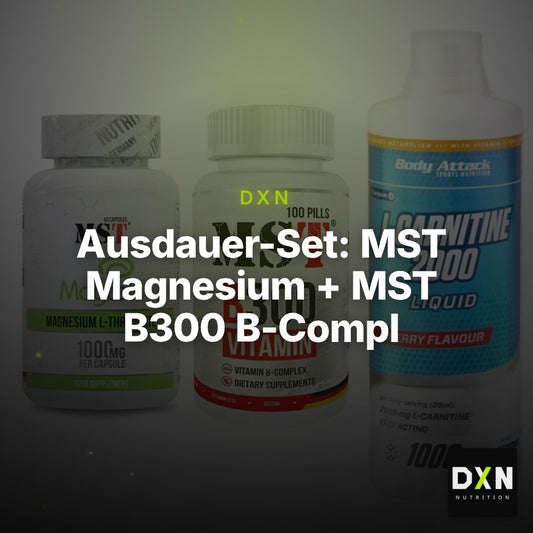Ausdauer-Set: MST Magnesium + MST B300 B-Compl + Body Attack – Clean Showcase Plus