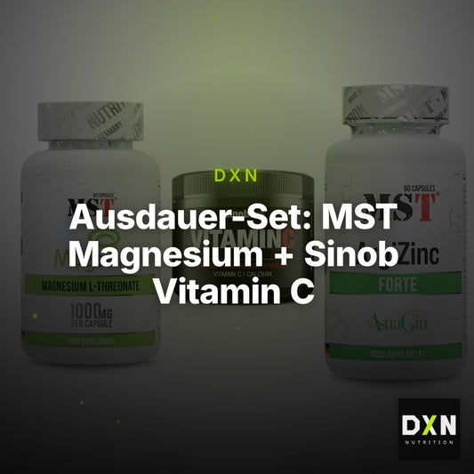Ausdauer-Set: MST Magnesium + Sinob Vitamin C + MST ArgiZinc – Clean Showcase Plus