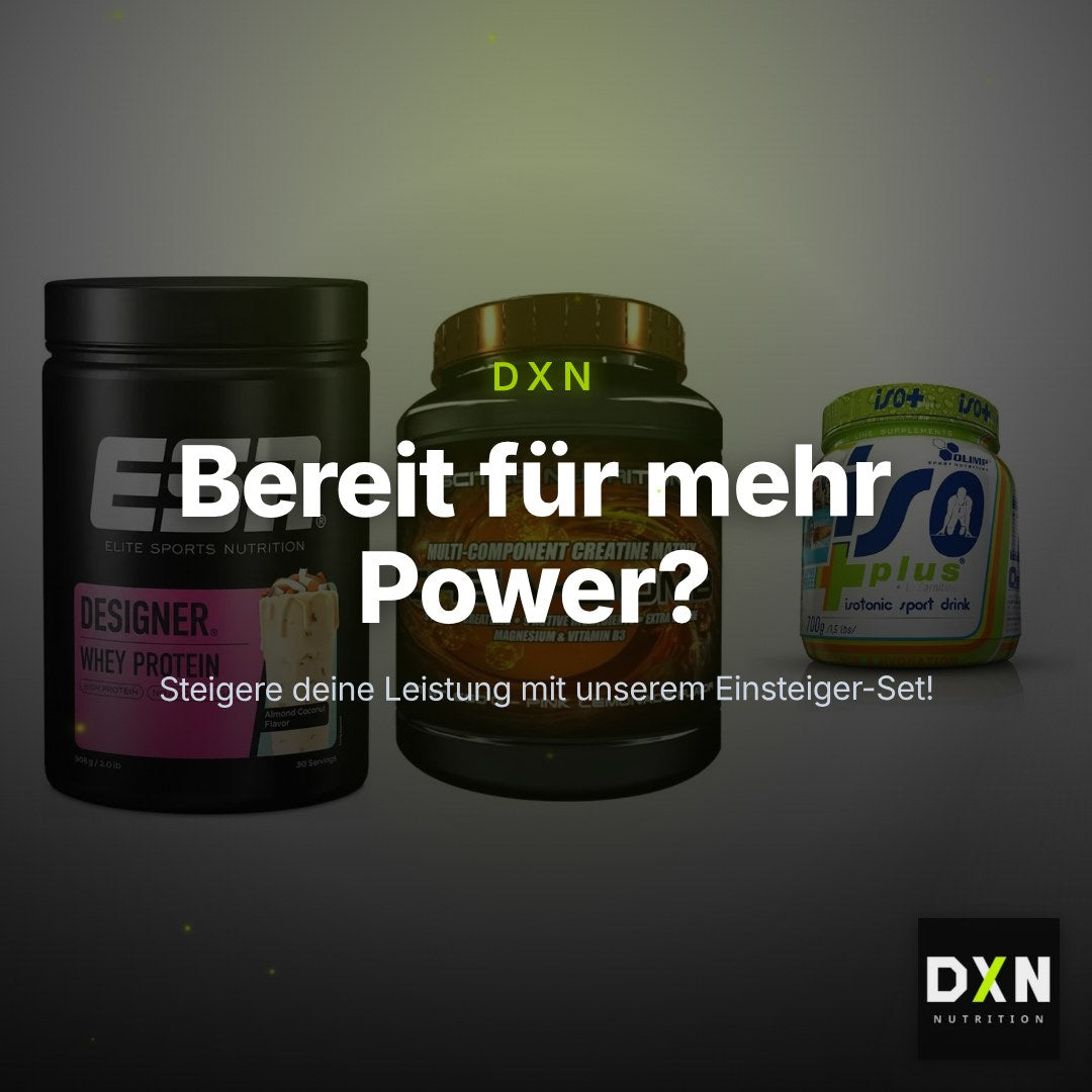Einsteiger-Set: ESN Designer Whey + Scitec Crea-Bomb + Olimp Iso Plus – Clean Showcase Plus