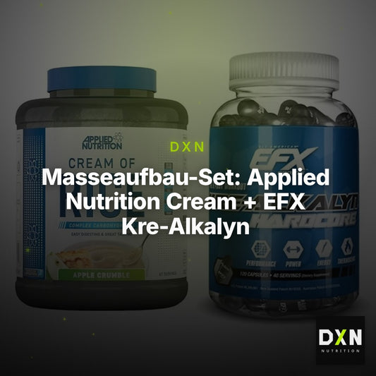Masseaufbau-Set: Applied Nutrition Cream + EFX Kre-Alkalyn Hardcore – Clean Showcase Plus