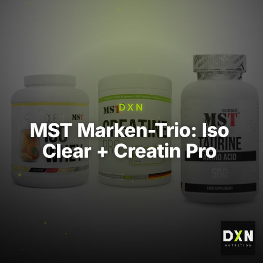 MST Marken-Trio: Iso Clear + Creatin Pro CREAPURE + Taurine – Clean Showcase Plus