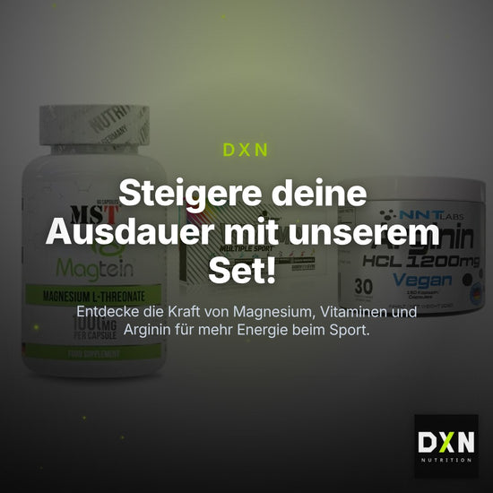 Ausdauer-Set: MST Magnesium + Olimp Vita-Min + NNT Arginin HCL – Clean Showcase Plus